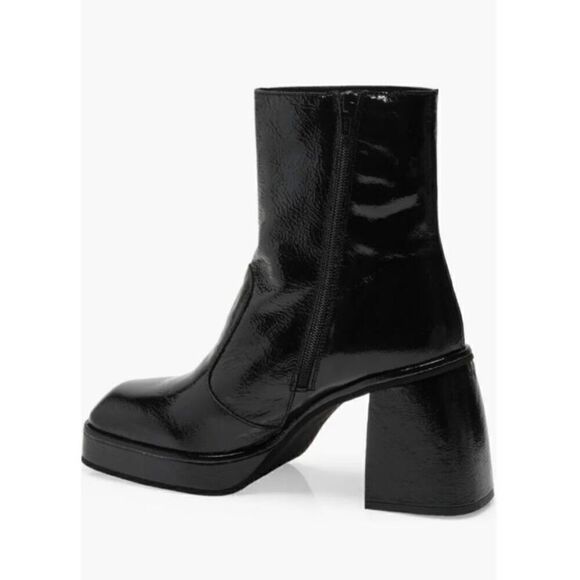 New Free People Ruby Shine Platform Bootie Black Size 40 - Picture 2 of 5
